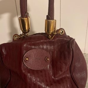 CHLOE RARE "ELY" LEATHER TOTE BAG